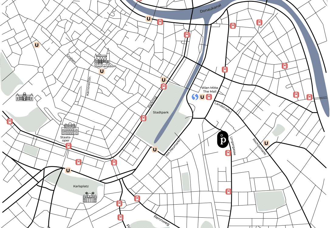 Karte von Wien, Map, 1030, Stadtpark